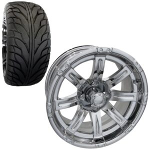 Gem-Golf-Cart-Wheel-and-Tire-Combo-215x35x14-Chrome-2